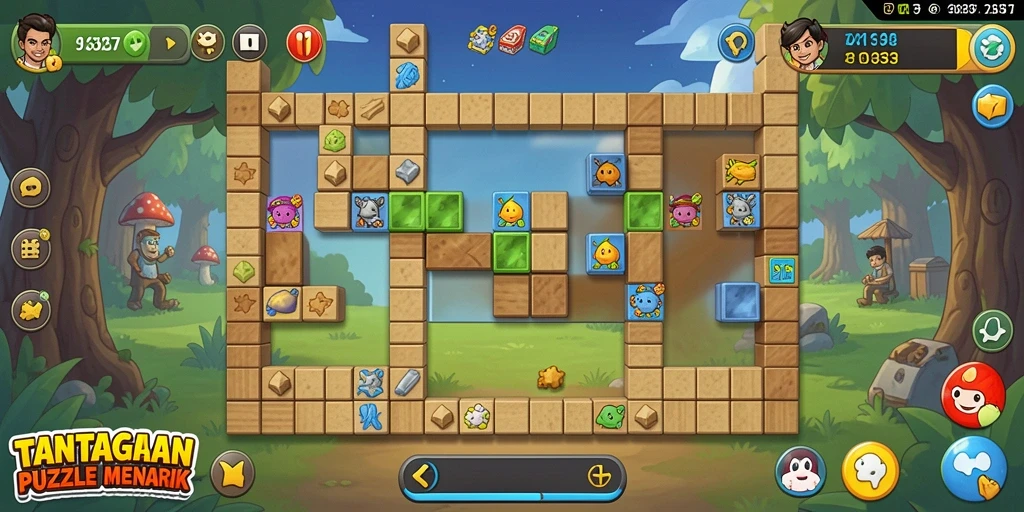 Gameplay menantang dari 93337 yang memicu kreativitas dan logika.
