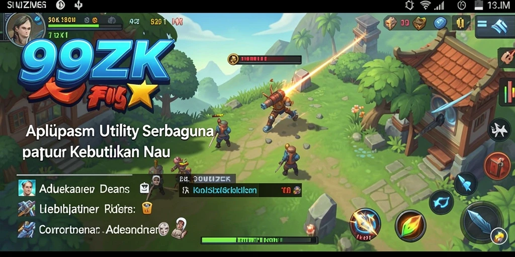 Screenshot utama 999ZK dengan tampilan antarmuka yang sederhana.