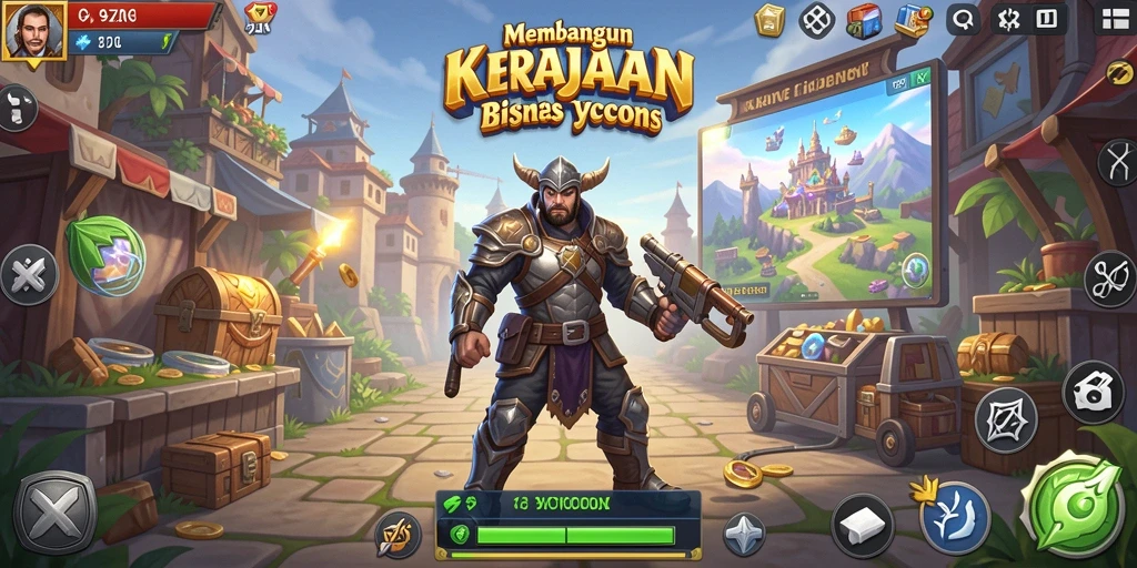 Screenshot gameplay menunjukkan strategi Tycoon yang menarik.