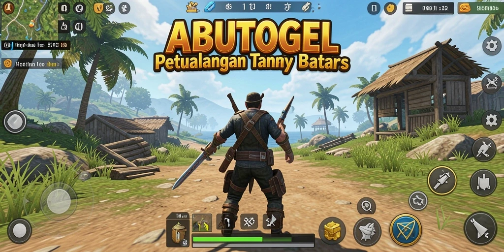 Tampilan menakjubkan dari gameplay ABUTOGEL dalam dunia terbuka.