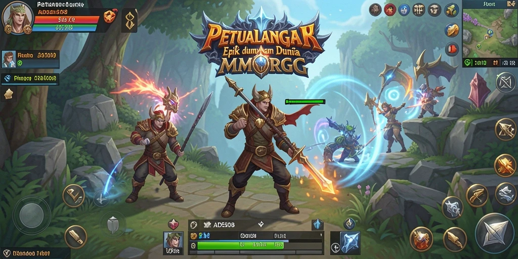 Screenshot gameplay ADS508 menampilkan aksi seru dalam dunia MMORPG.