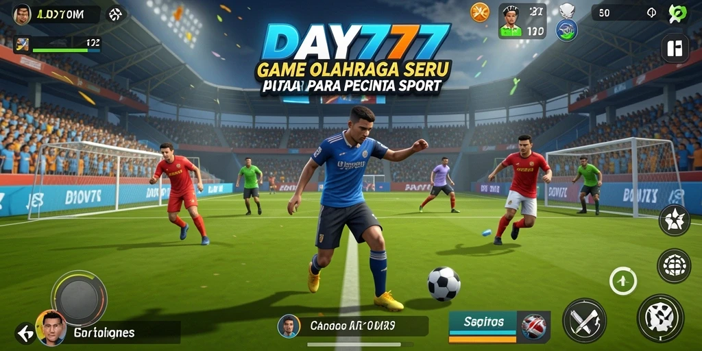 Tampilan game DAY777 dengan aksi olahraga yang intens.