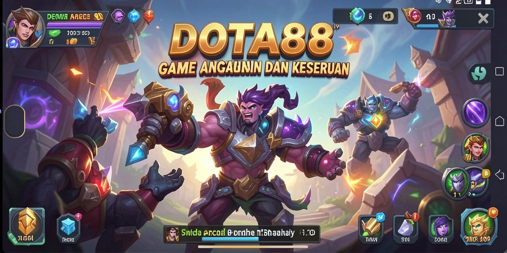 Tampilan seru gameplay <strong>DOTA88</strong> di level menantang.