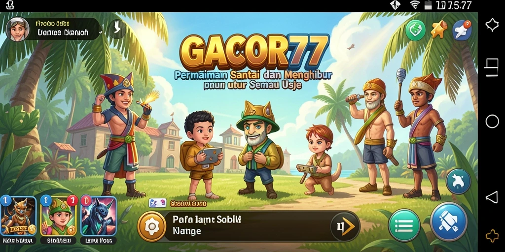 Gameplay seru GACOR77 dengan grafis menarik dan tantangan seru.