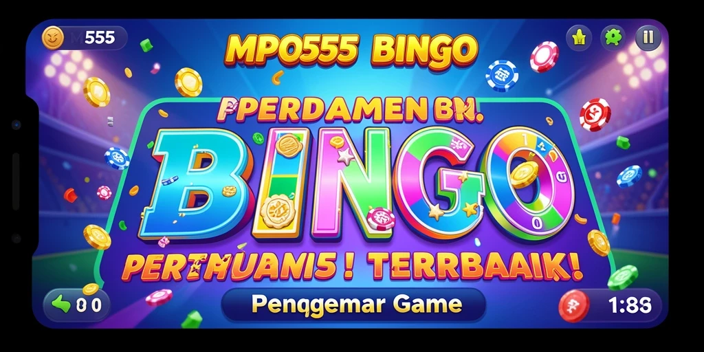 Screenshot MPO555 menampilkan gameplay Bingo yang menyenangkan dan interaktif.
