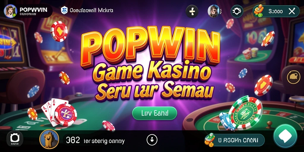 Tampilan menarik dari gameplay Kasino di POPWIN dengan grafis yang menawan.