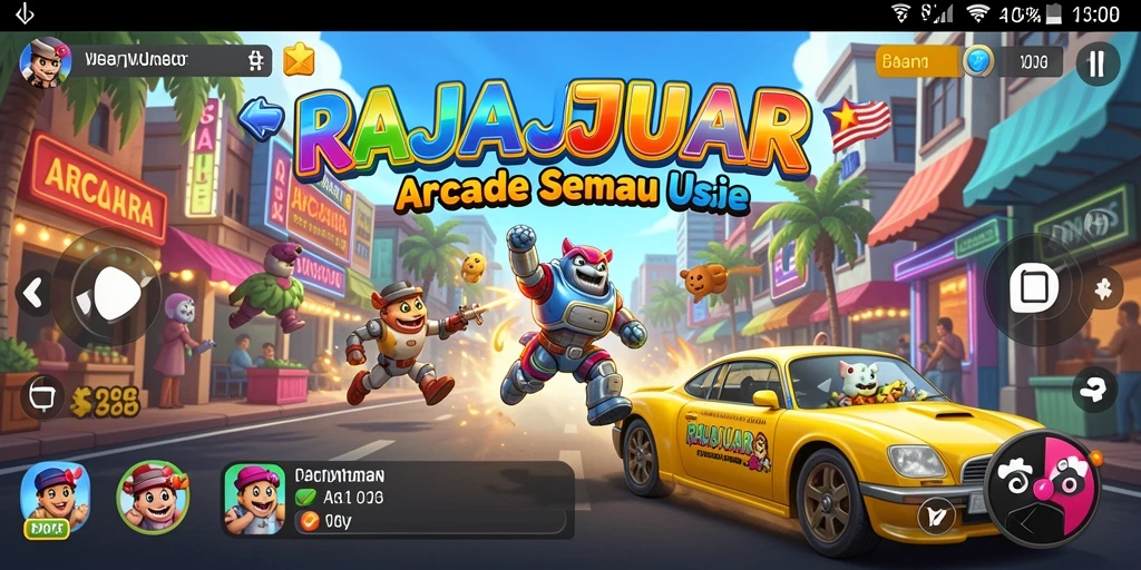 Tampilan gameplay seru RAJAJUARA dengan grafis yang menawan.