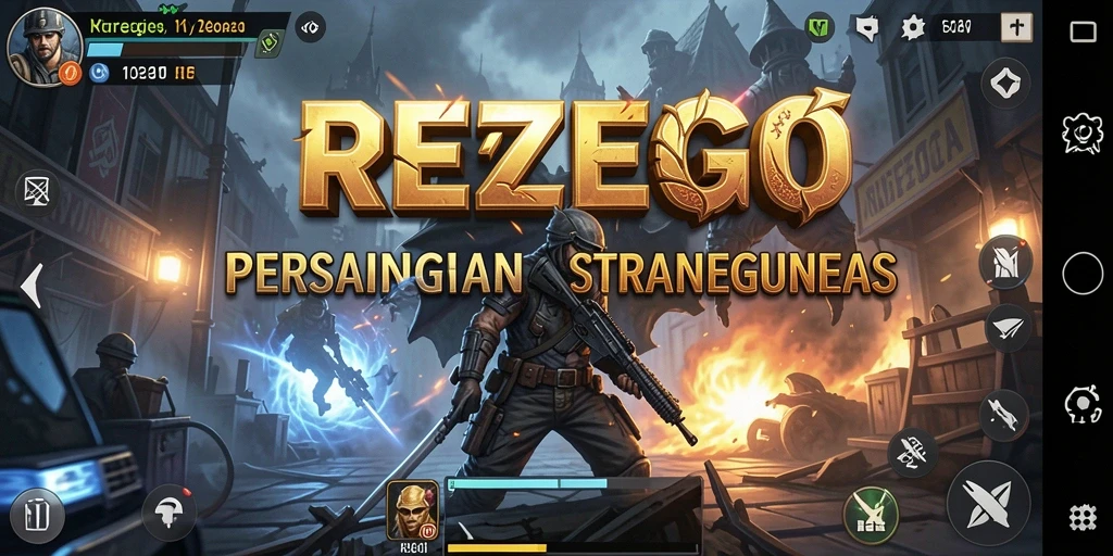 Tampilan menarik dari gameplay strategis di REZEGO.